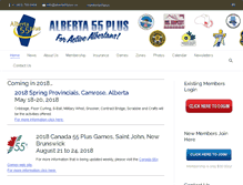 Tablet Screenshot of alberta55plus.ca